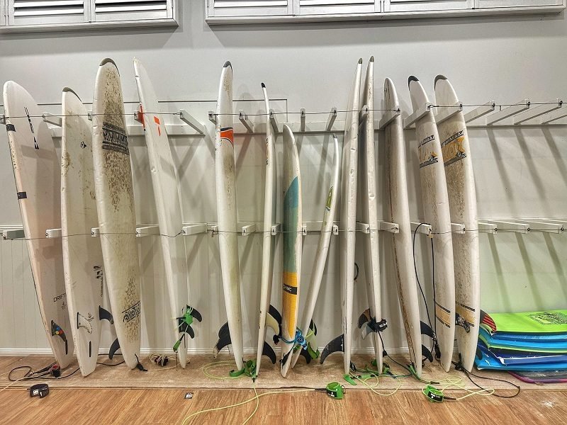 Surf boards at The Surf House Byron Bay