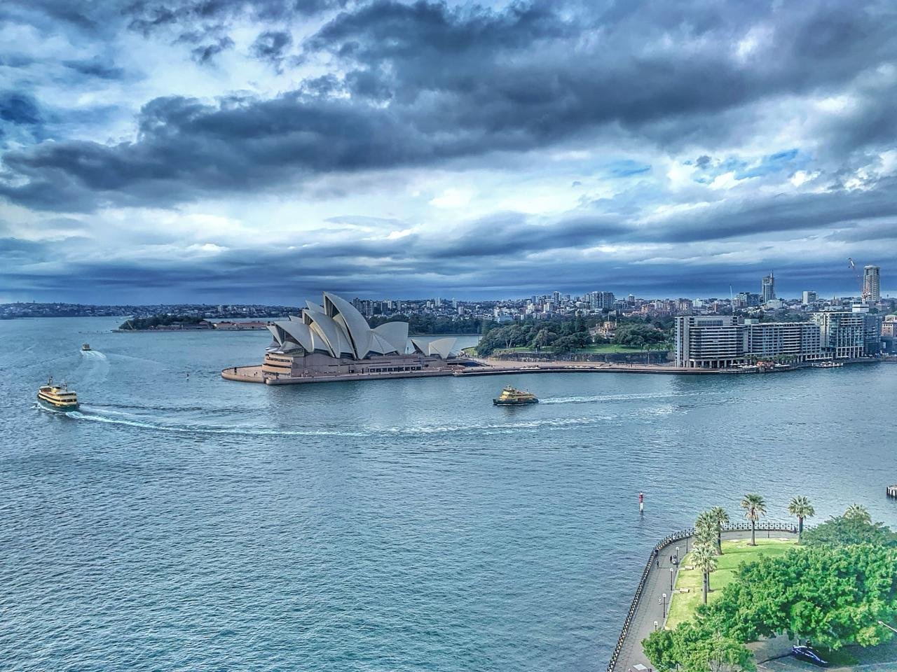 Sydney Opera House from Harbour Bridge