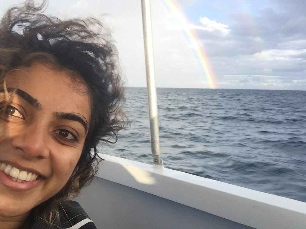 Rainbow during Whale Watching Cruise