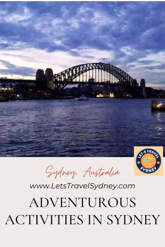 PIN for later reference - Adventurous Activities in Sydney