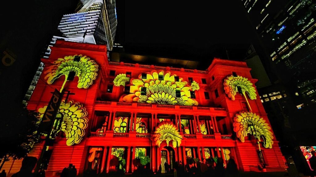 Customs House during Sydney Vivid